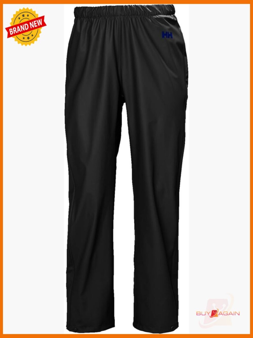 Waterproof Windproof Rain Pants with Adjustable Waist and Hem